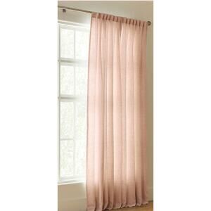 Pottery Barn Belgian Flax Linen Curtain Panel |  50 x 108" Soft Apricot, $169